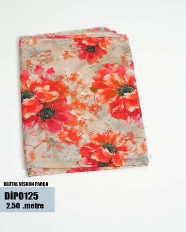 DİJİTAL Viskon Parça Kumaş DİP0125-25DİP0125