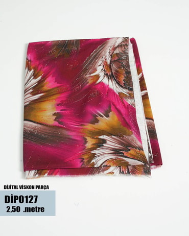 DİJİTAL Viskon Parça Kumaş DİP0127-27DİP0127
