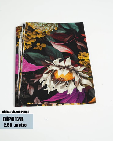 DİJİTAL Viskon Parça Kumaş DİP0128-28DİP0128