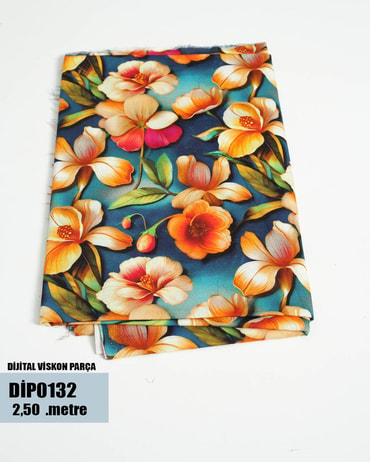 DİJİTAL Viskon Parça Kumaş DİP0132-32DİP0132