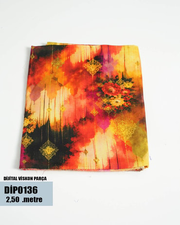 DİJİTAL Viskon Parça Kumaş DİP0136-36DİP0136