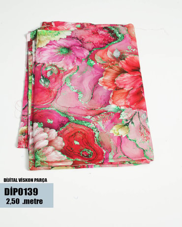 DİJİTAL Viskon Parça Kumaş DİP0139-39DİP0139
