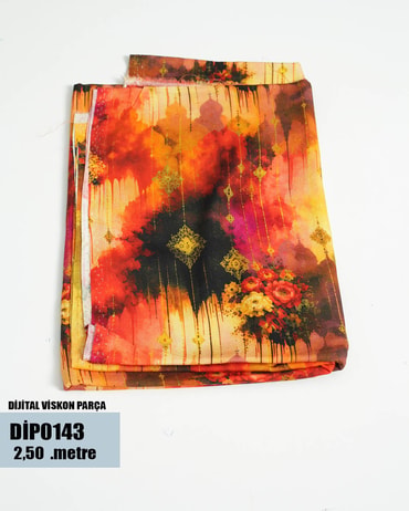 DİJİTAL Viskon Parça Kumaş DİP0143-43DİP0143