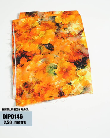 DİJİTAL Viskon Parça Kumaş DİP0146-46DİP0146
