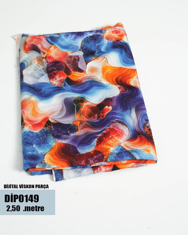 DİJİTAL Viskon Parça Kumaş DİP0149-49DİP0149