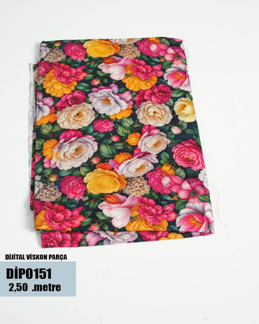 DİJİTAL Viskon Parça Kumaş DİP0151-51DİP0151