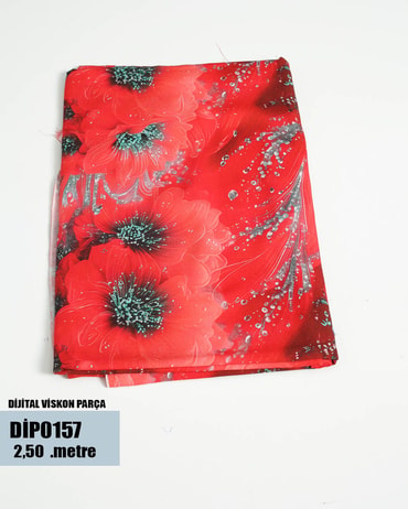 DİJİTAL Viskon Parça Kumaş DİP0157-57DİP0157