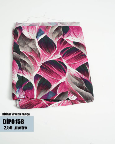 DİJİTAL Viskon Parça Kumaş DİP0158-58DİP0158