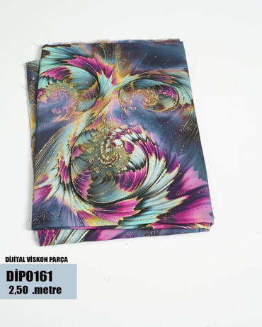 DİJİTAL Viskon Parça Kumaş DİP0161-61DİP0161