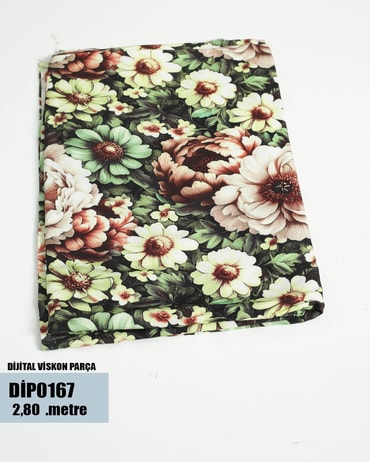 DİJİTAL Viskon Parça Kumaş DİP0167-67DİP0167