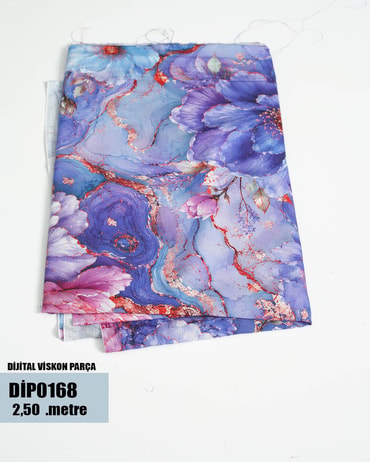 DİJİTAL Viskon Parça Kumaş DİP0168-68DİP0168