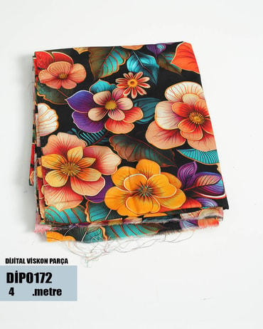 DİJİTAL Viskon Parça Kumaş DİP0172-72DİP0172