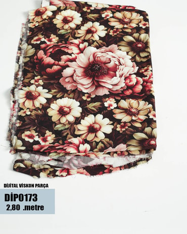 DİJİTAL Viskon Parça Kumaş DİP0173-73DİP0173
