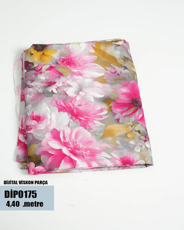 DİJİTAL Viskon Parça Kumaş DİP0175-75DİP0175