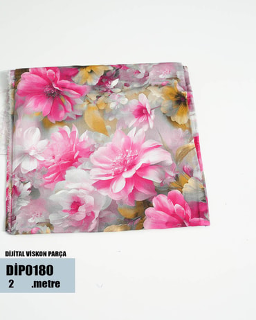 DİJİTAL Viskon Parça Kumaş DİP0180-80DİP0180