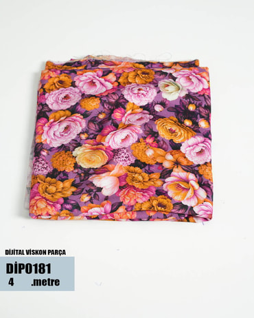 DİJİTAL Viskon Parça Kumaş DİP0181-81DİP0181