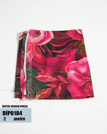 DİJİTAL Viskon Parça Kumaş DİP0184-84DİP0184