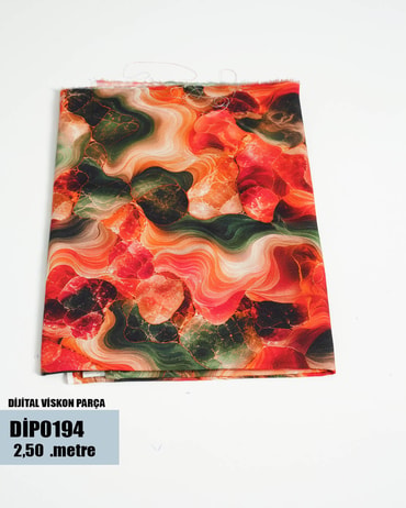 DİJİTAL Viskon Parça Kumaş DİP0194-94DİP0194