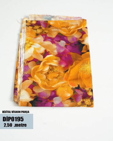 DİJİTAL Viskon Parça Kumaş DİP0195-95DİP0195