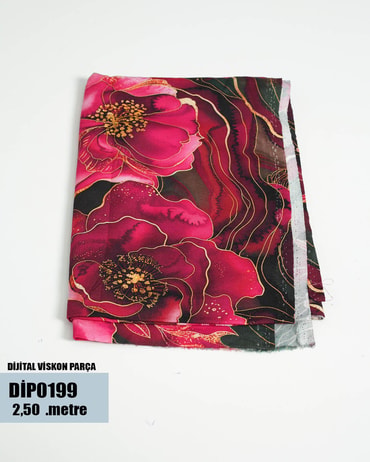 DİJİTAL Viskon Parça Kumaş DİP0199-99DİP0199