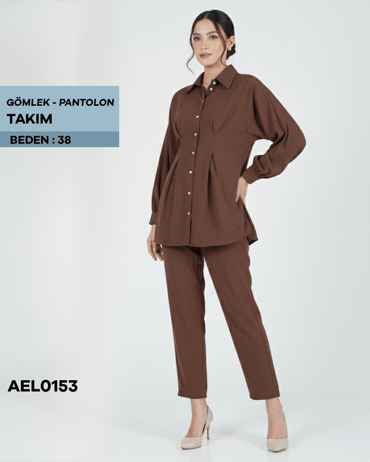 GÖMLEK-PANTOLON TAKIM 38 beden AEL0153-21221AEL0153