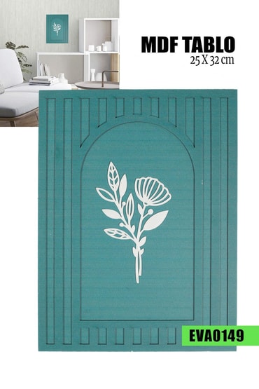 Kampanyalı 3 katlı Lazer Kesim tablo 25x32cm Eva0149-32901Eva0149-32901