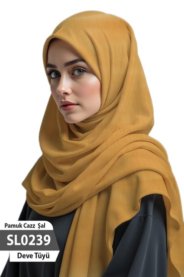 Pamuk cazz Şal Deve Tüyü SL0239-4022SL0239