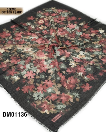 POLO CRAFT Çekme Pamuk Eşarp 100*100cm  DM01136-1928DM01136