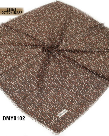 POLO CRAFT Çekme Pamuk Eşarp 100*100cm  DMY0102-3102DMY0102