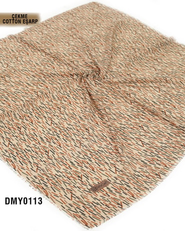 POLO CRAFT Çekme Pamuk Eşarp 100*100cm  DMY0113-3113DMY0113