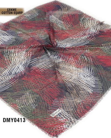 POLO CRAFT Çekme Pamuk Eşarp 100*100cm  DMY0413-2827DMY0413
