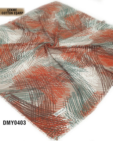 POLO CRAFT Çekme Pamuk Eşarp 100*100cm  DMY0403-2817DMY0403