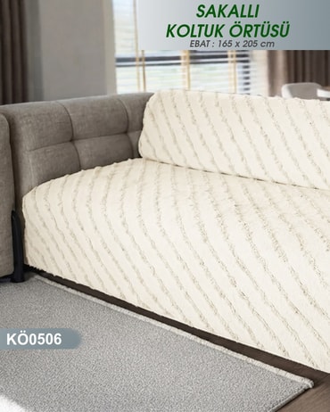 Sakallı KOLTUK Örtüsü Ebat= 165cm*205cm-KÖ0506KÖ0506