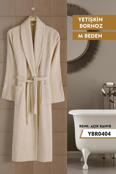 Şal Yaka Yetişkin Bornoz  M YBR0404-4YBR0404