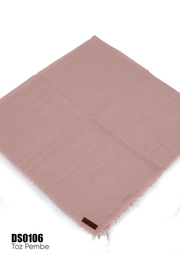 Soft İpek Düz Renk Simli Flamlı Eşarp DS0106-6434DS0106-6434