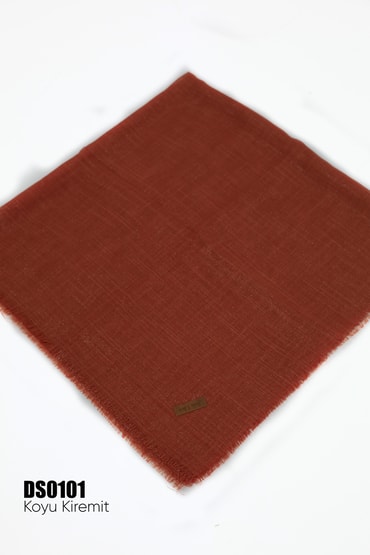 Soft İpek Düz Renk Simli Flamlı Eşarp DS0101-6429DS0101-6429