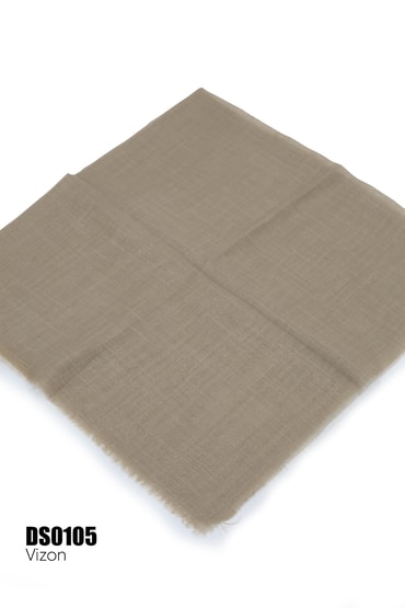 Soft İpek Düz Renk Simli Flamlı Eşarp DS0105-6433DS0105-6433