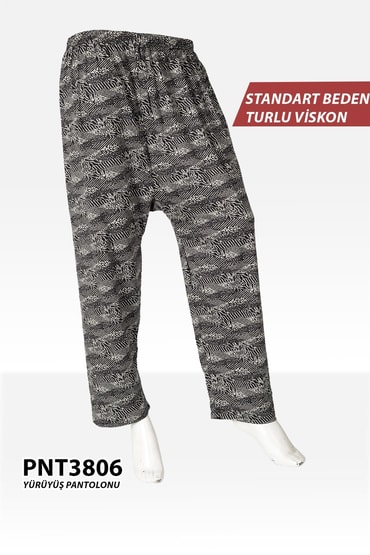 Standart Beden Turlu Viskon Yürüyüş Pantolonu PNT3806-6PNT3806