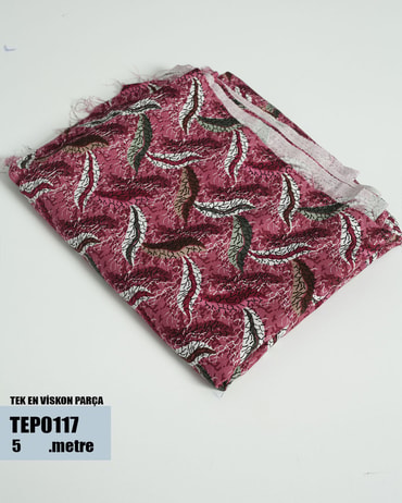 TEK En Pamuk Viskon Parça Kumaş TEP0117-17TEP0117
