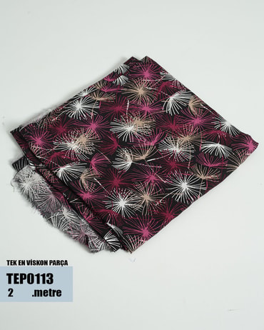 TEK En Pamuk Viskon Parça Kumaş TEP0113-13TEP0113