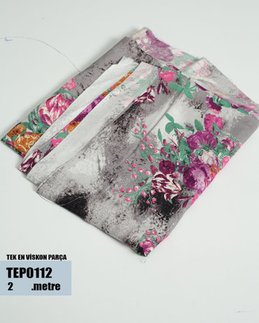 TEK En Pamuk Viskon Parça Kumaş TEP0112-12TEP0112