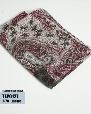 TEK En Pamuk Viskon Parça Kumaş TEP0127-27TEP0127