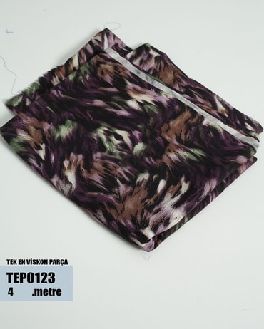 TEK En Pamuk Viskon Parça Kumaş TEP0123-23TEP0123