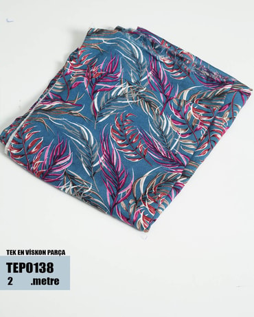 TEK En Pamuk Viskon Parça Kumaş TEP0138-38TEP0138