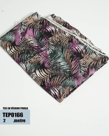 TEK En Pamuk Viskon Parça Kumaş TEP0166-66TEP0166