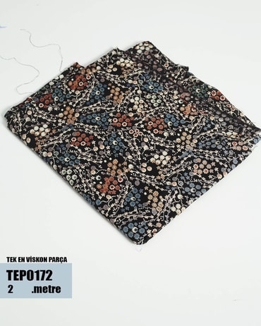 TEK En Pamuk Viskon Parça Kumaş TEP0172-72TEP0172