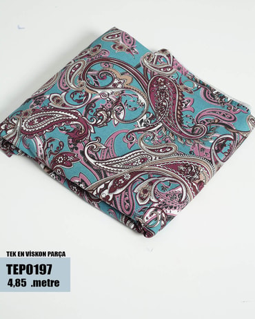 TEK En Pamuk Viskon Parça Kumaş TEP0197-97TEP0197