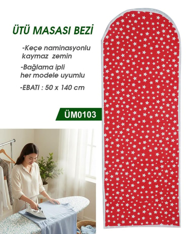 Ütümasası Örtüsü Keçeli ve İpli 50*140cm ÜM0103-3ÜM0103