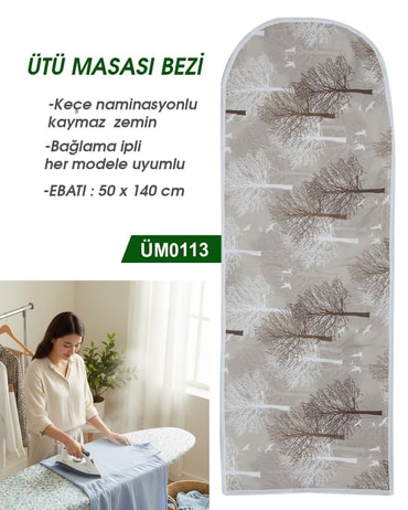 Ütümasası Örtüsü Keçeli ve İpli 50*140cm ÜM0113-13ÜM0113