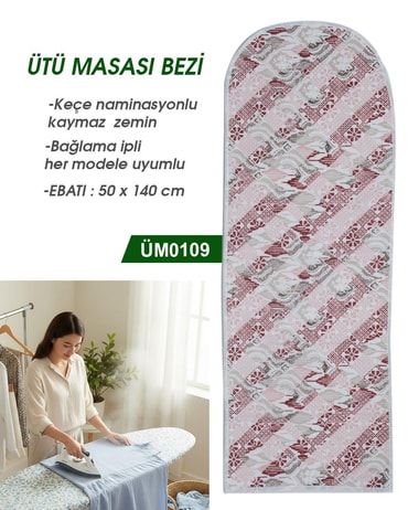 Ütümasası Örtüsü Keçeli ve İpli 50*140cm ÜM0109-9ÜM0109